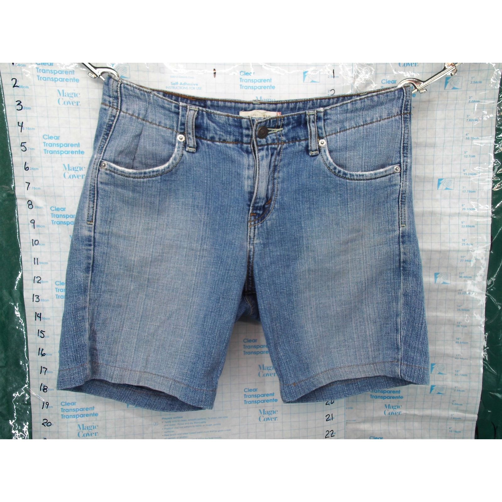 Levi's Levi's 515 Capri Size 4 Distressed Denim Shorts Red Tag Size 27" / US 4 / IT 40 - 6 Thumbnail