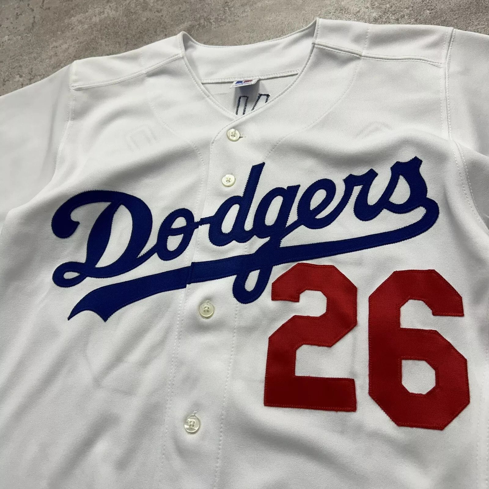 MLB × Russell Athletic × Vintage VTG 90s MLB LOS ANGELES DODGERS CHARLES JOHNSON JERSEY Size US XXS / EU 40 - 4 Thumbnail