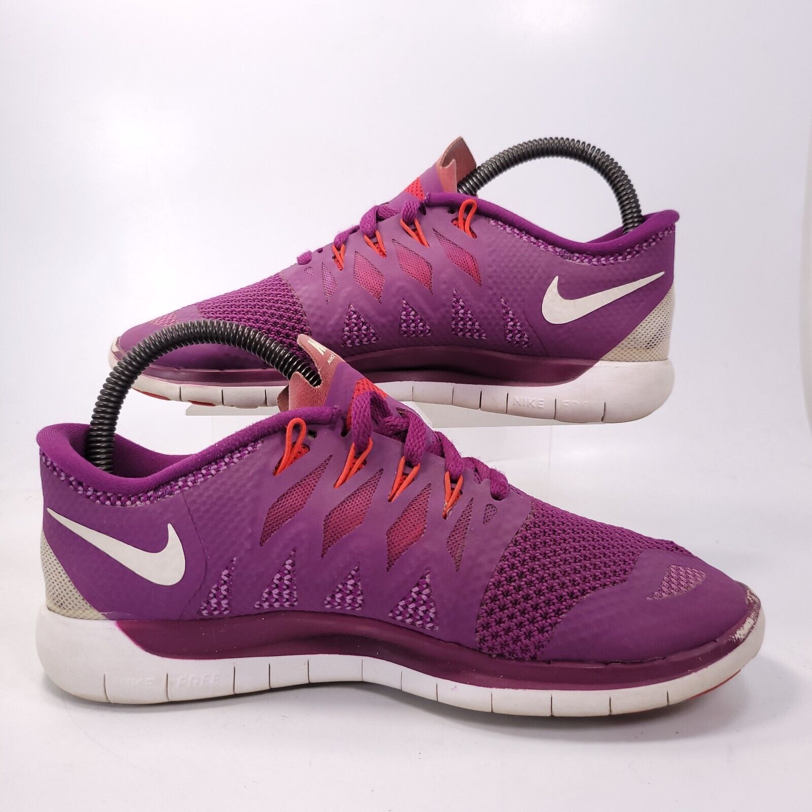 Nike Nike Free 5.0 Shoe Womens Size 6.5 642199-501 Purple White Size US 6.5 / IT 36.5 - 6 Thumbnail