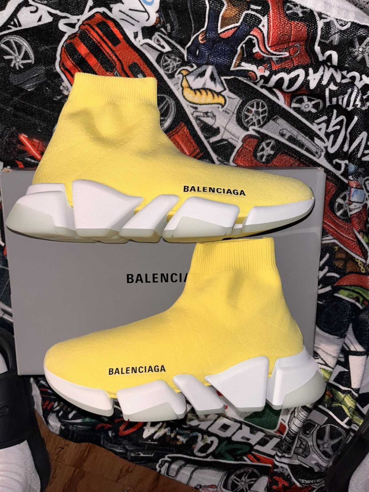 Balenciaga 2022 Balenciaga Wmns Speed 2.0 Sneaker ‘Light Yellow’ Size US 8 / IT 38 - 1 Thumbnail