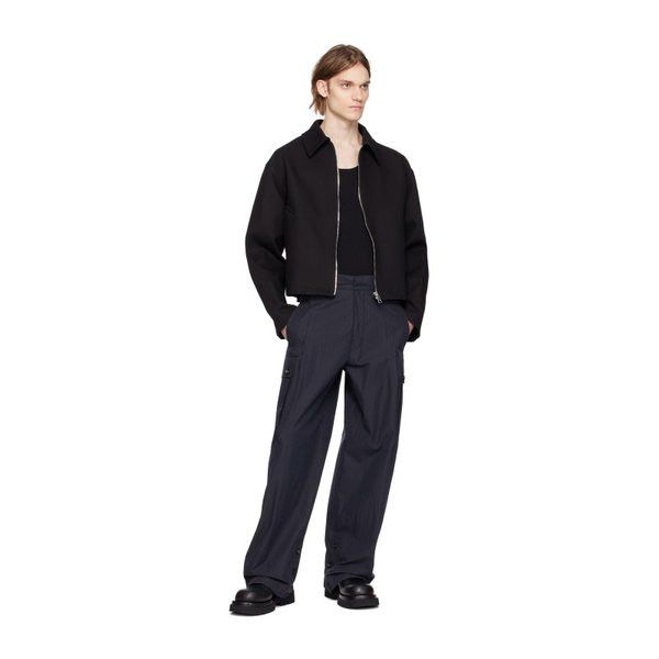 Bottega Veneta o1lv12m1024 Cotton Twill Cargo Pants in Navy Size US 32 / EU 48 - 4 Thumbnail
