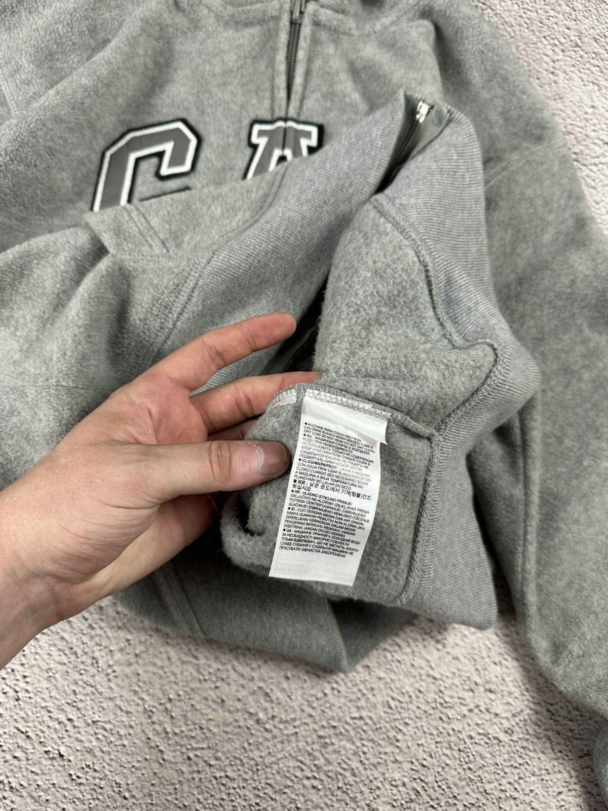 Gap Gap Fleece Full Zip Hoodie Reflective Big Logo Sportwear Size US M / EU 48-50 / 2 - 12 Thumbnail
