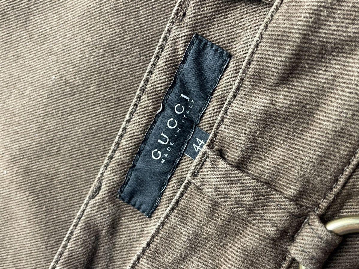 Gucci 🌹💫00S GUCCI BY TOM FORD? BOOT CUT METAL JEANS Size 32" / US 10 / IT 46 - 7 Thumbnail
