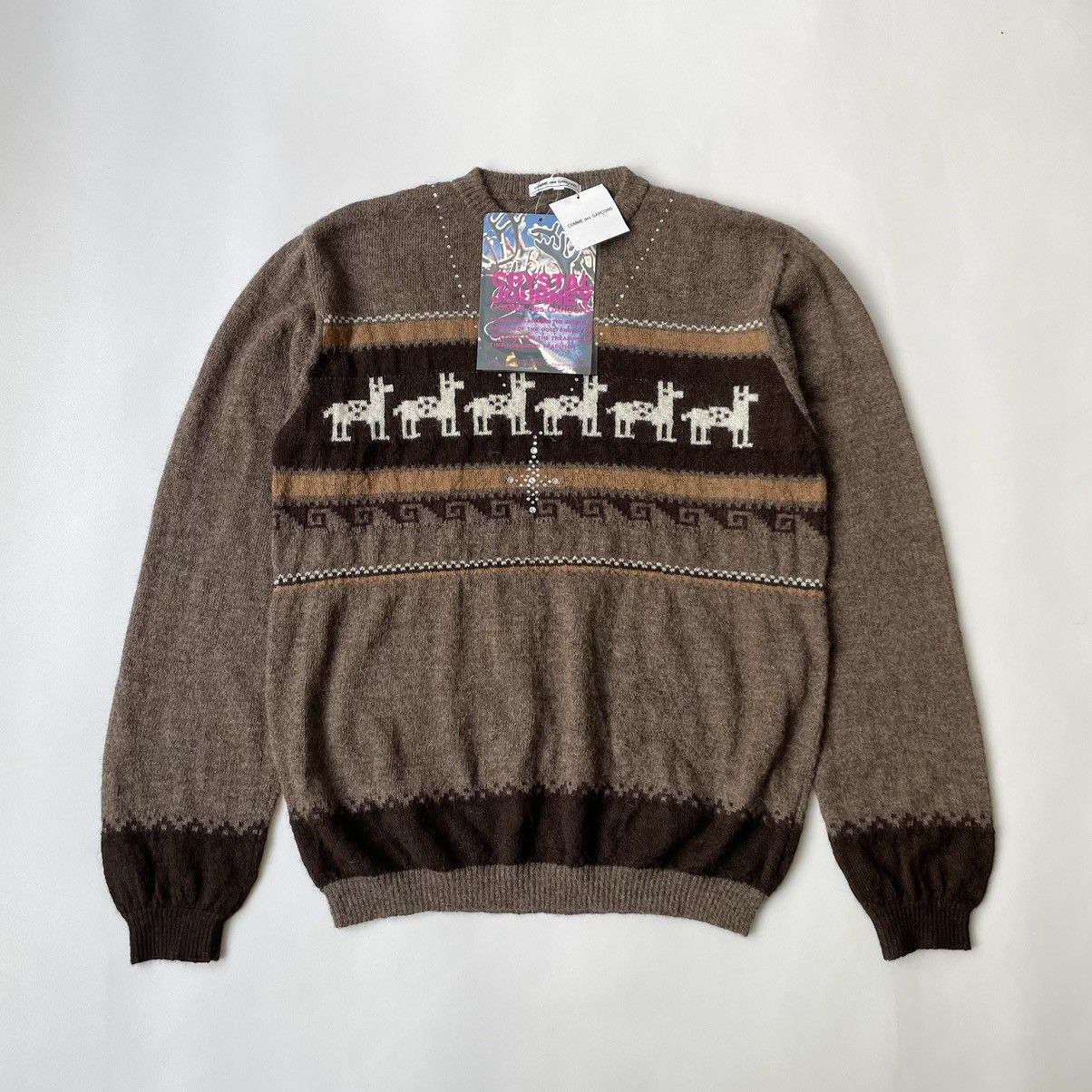 Comme des Garcons A/W 08 Crystal Chain Nordic Sweater Size US L / EU 52-54 / 3 - 16 Thumbnail