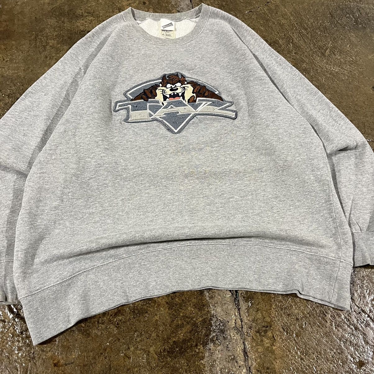 Cartoon Network × Vintage Crazy Vintage 90s Taz Looney Tunes Cartoon Pullover Crewneck Size US XL / EU 56 / 4 - 3 Thumbnail