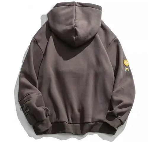 VIBE Vintage Smile Grey Hoodie Sweatshirt Pullover Jersey Jumper Size US L / EU 52-54 / 3 - 2 Thumbnail