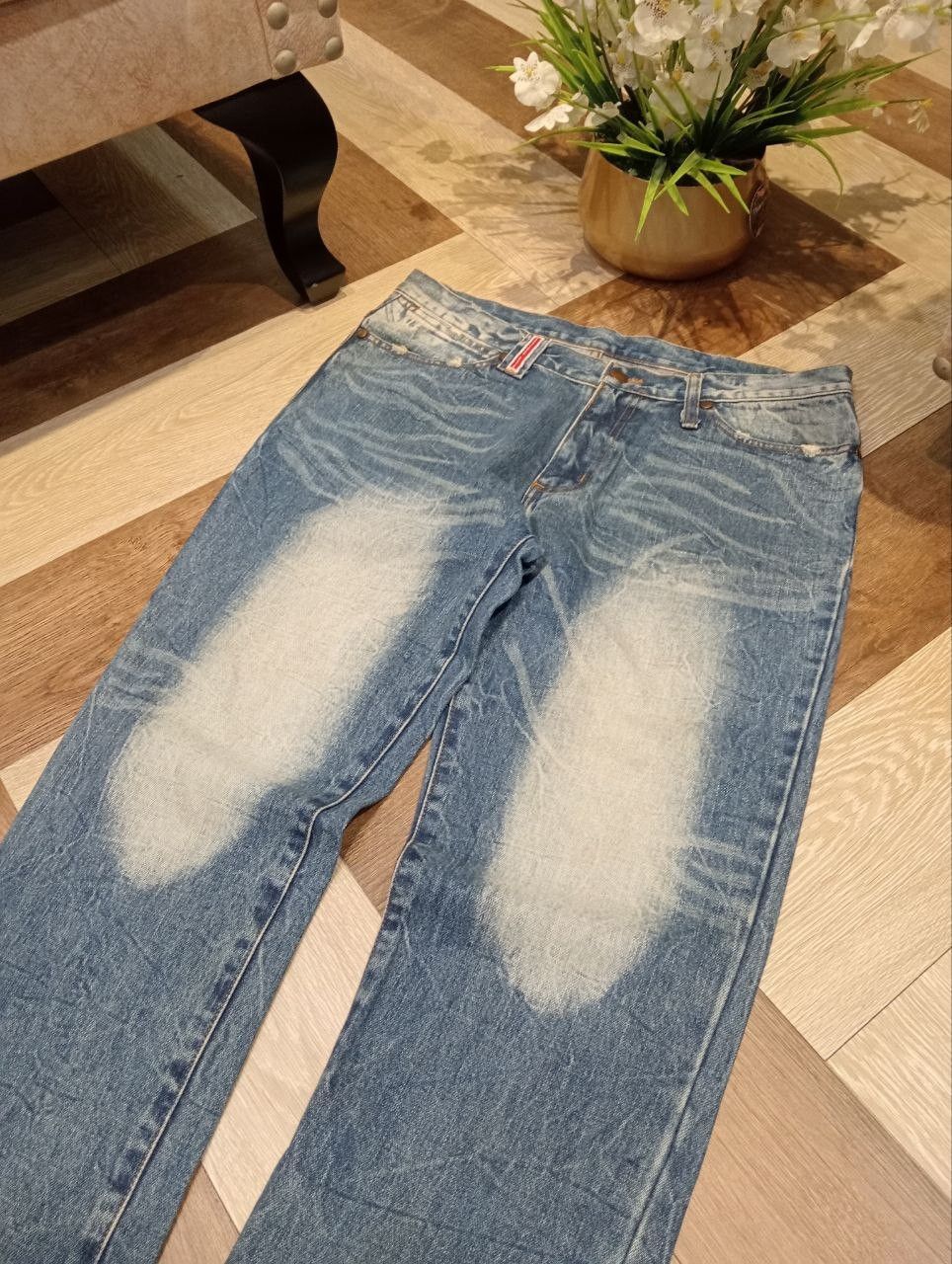 Wrangler WRANGLER BLUE WASHED DENIM PANTS Size US 33 - 4 Thumbnail