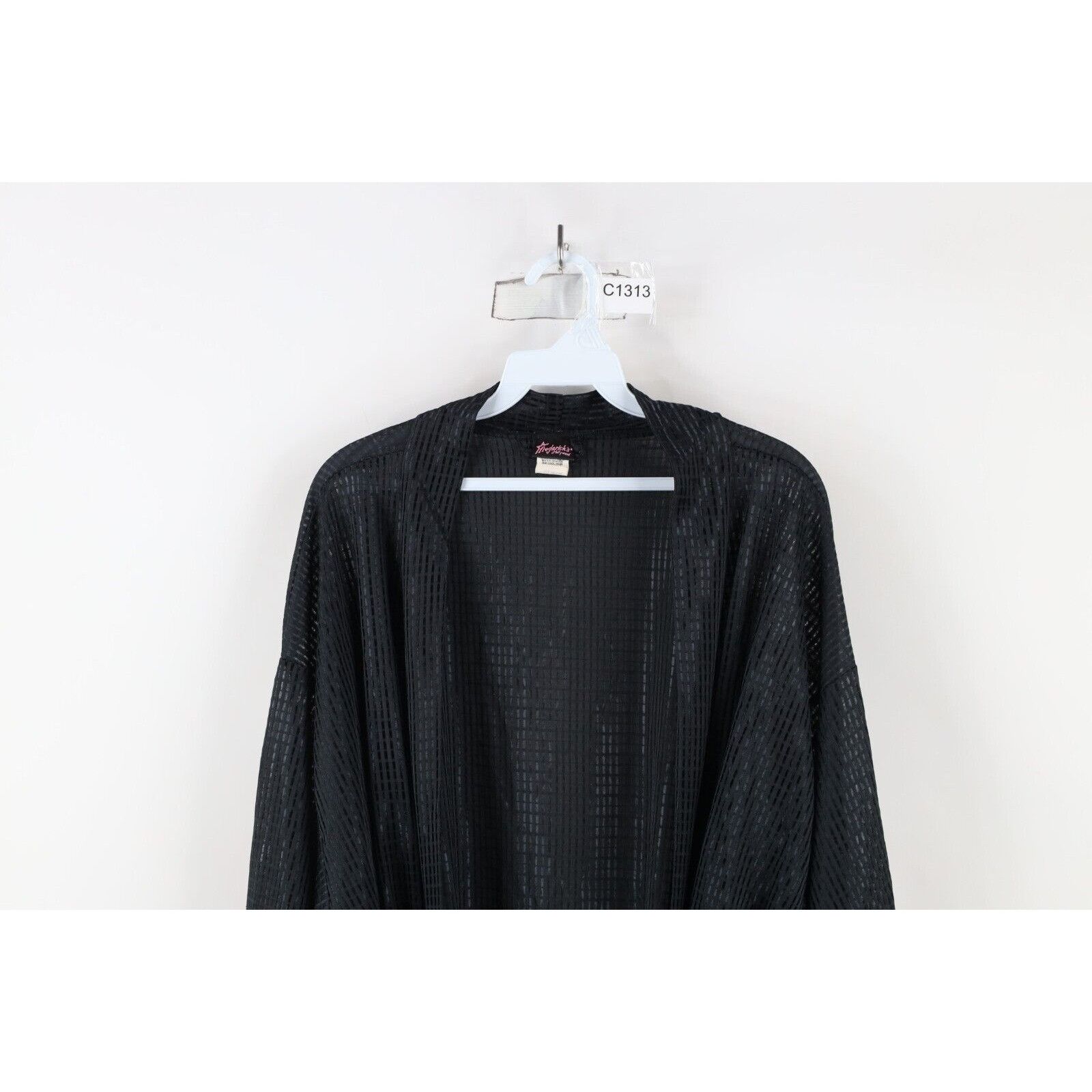 Vintage Vintage 80s 90s Fredericks of Hollywood Sheer Knit Robe Size XL / US 12-14 / IT 48-50 - 2 Thumbnail