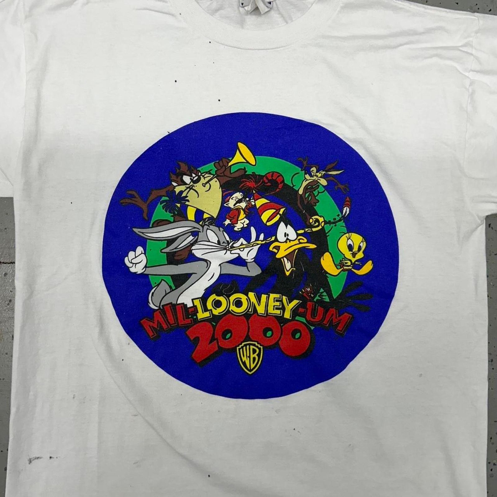 Jerzees Looney Tunes 2000 white cotton t-shirt Size US XL / EU 56 / 4 - 2 Thumbnail