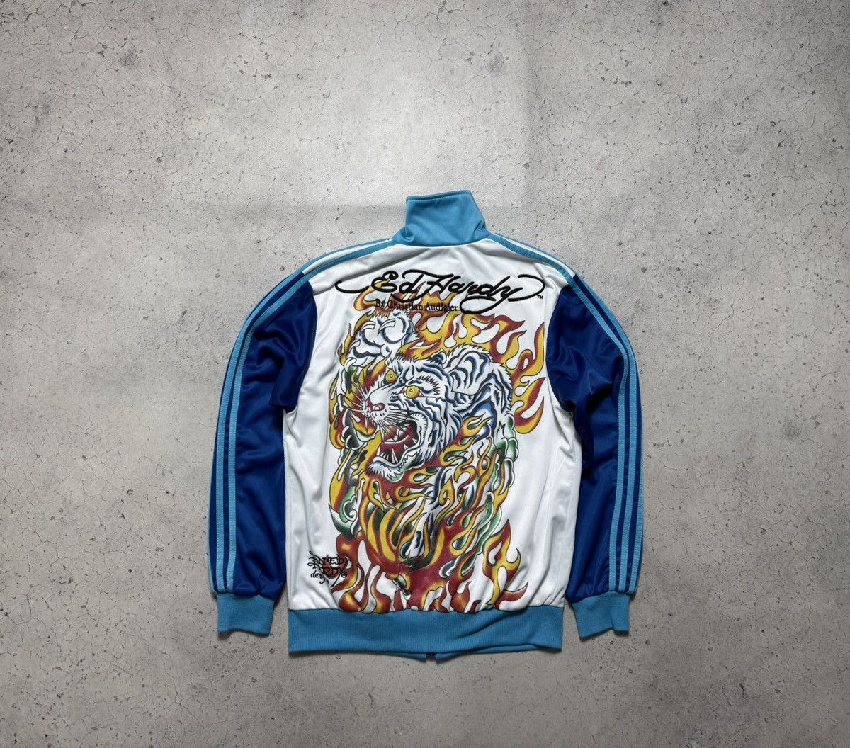 Ed Hardy Ed Hardy by Christian Audigier Big Logo Olympic Track Jacket Size US M / EU 48-50 / 2 - 1 Thumbnail