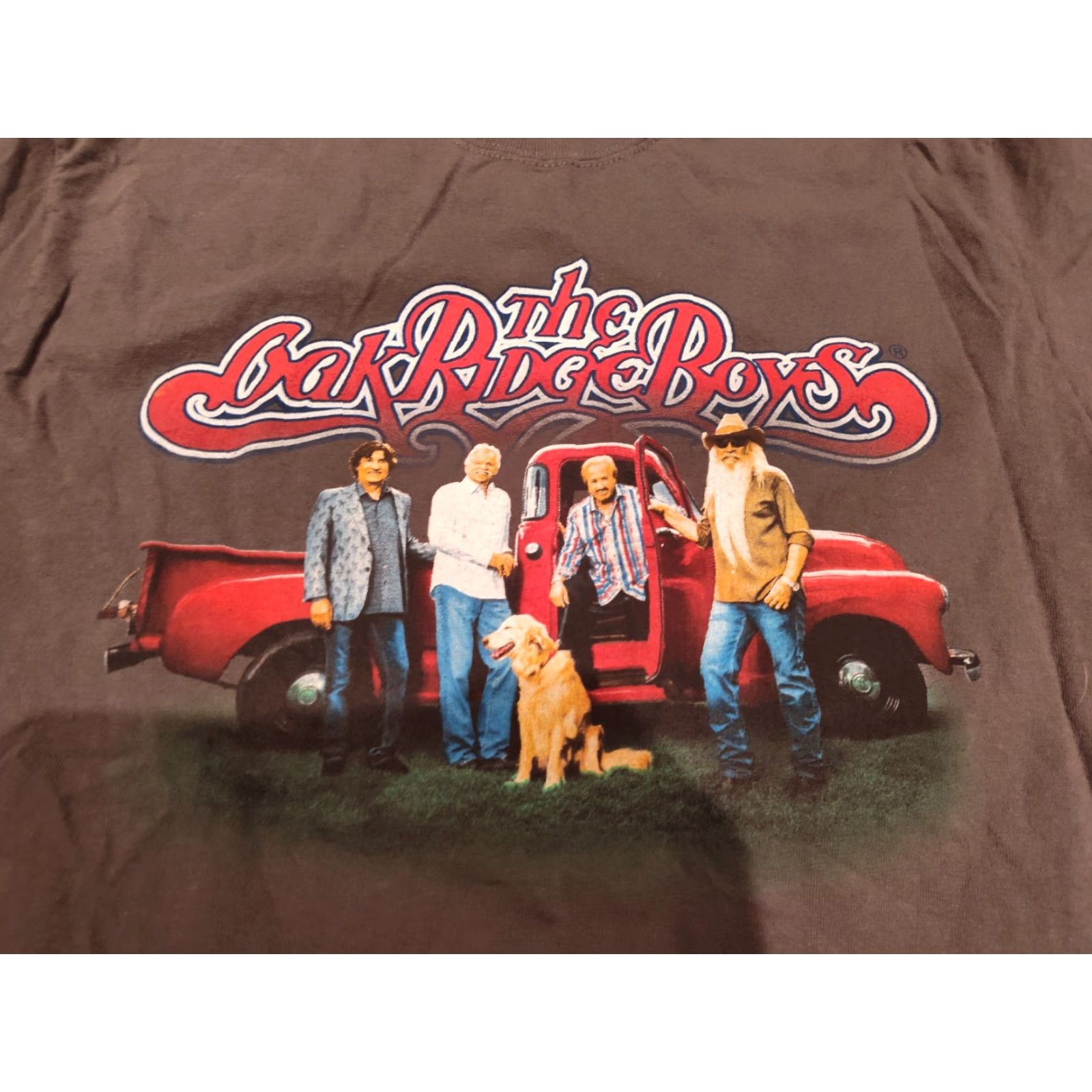 Gildan GILDAN The Oak Ridge Boys Celebration Tour T-Shirt Grayish Brown Men Medium Graphic Print Music Band Size US M / EU 48-50 / 2 - 2 Thumbnail