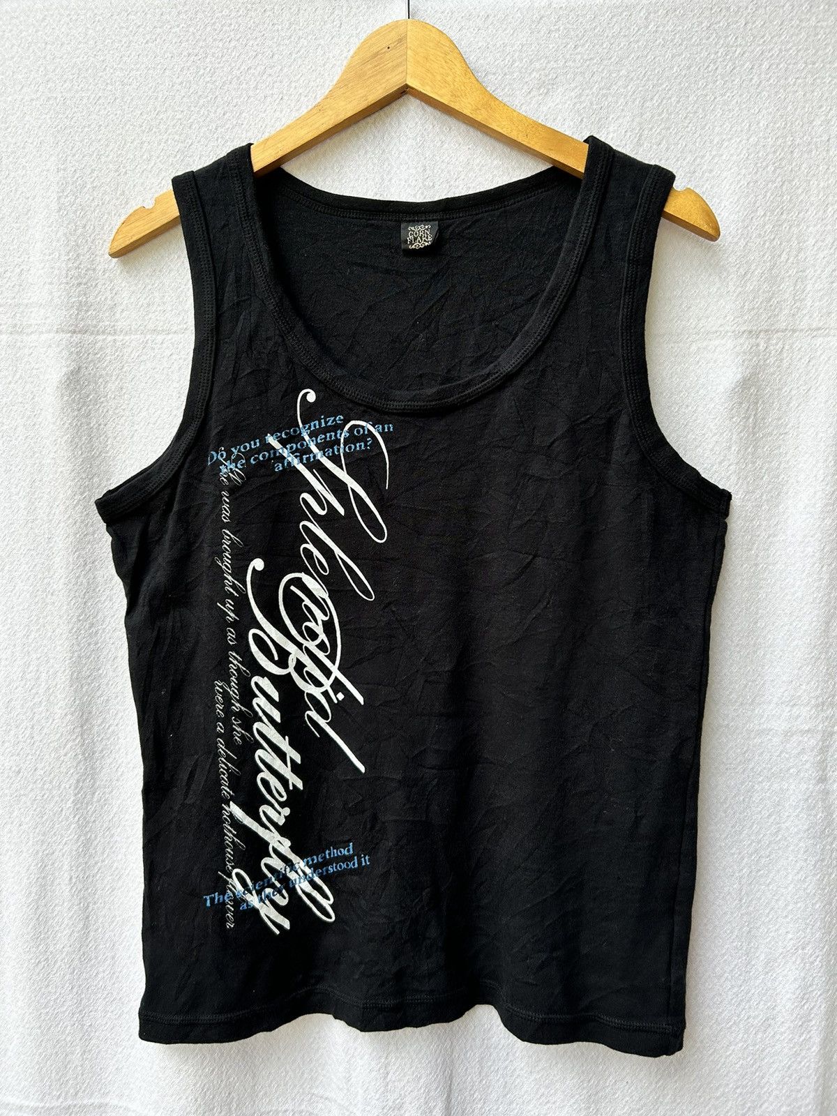 If Six Was Nine × Japanese Brand × Le Grande Bleu (L.G.B.) Japanese poem tanktop Size US M / EU 48-50 / 2 - 1 Thumbnail