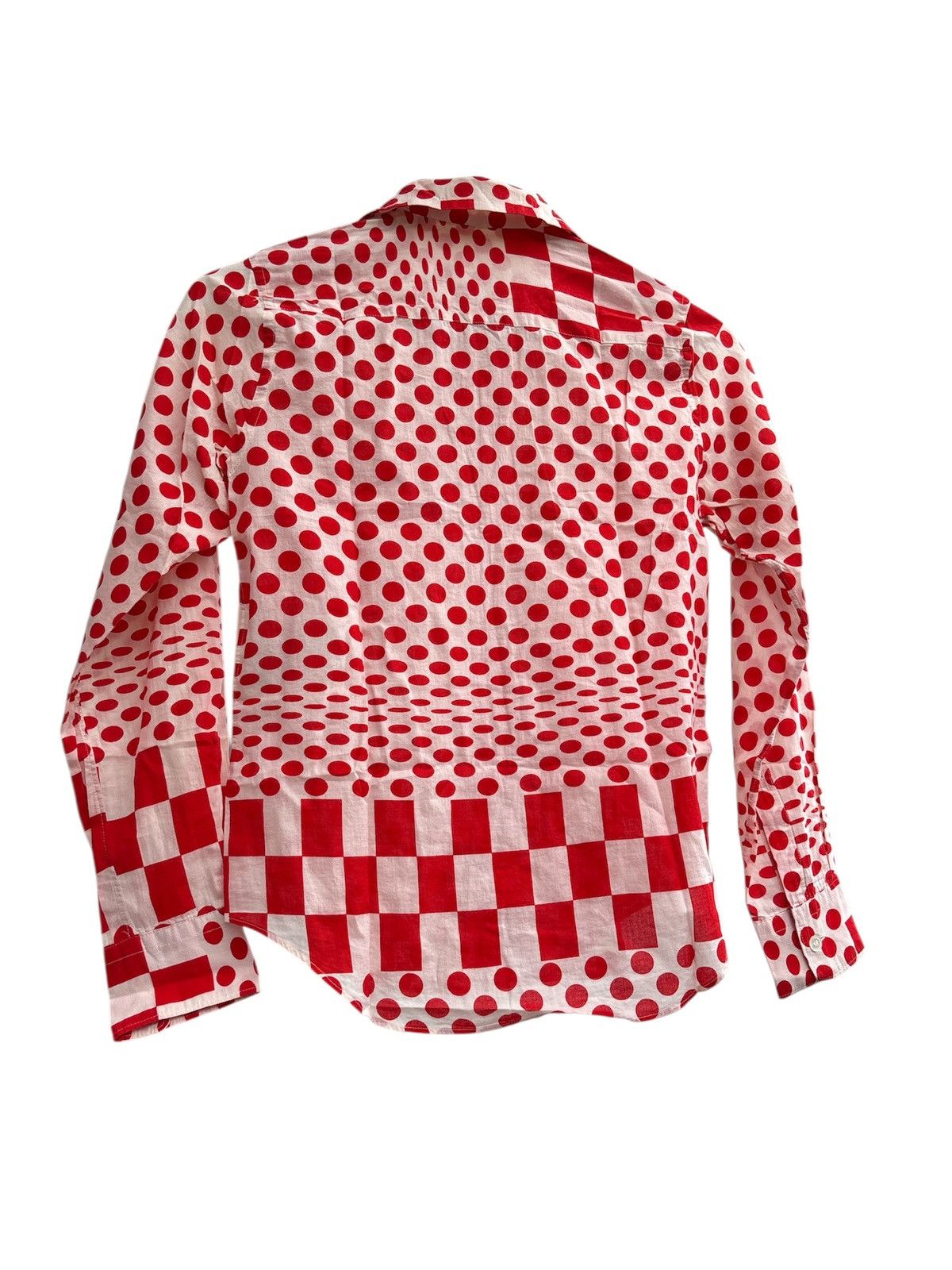 Comme des Garcons SS01 RUNWAY Optical Illusion Shirt Size S / US 4 / IT 40 - 4 Thumbnail