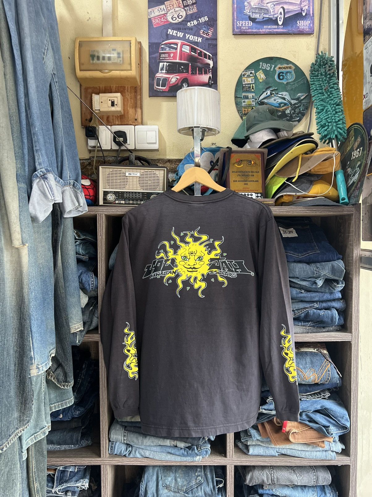 Japanese Brand 🔥Distressed Vintage Soljah Hawaiian Islands Long Sleeve Size US M / EU 48-50 / 2 - 1 Thumbnail