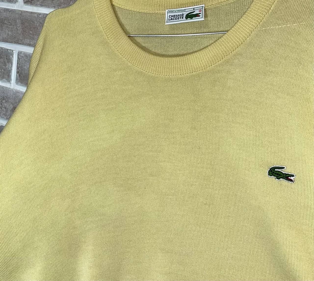 Lacoste × Vintage Vintage 90s Lacoste Wool Sweater Size US XL / EU 56 / 4 - 3 Thumbnail
