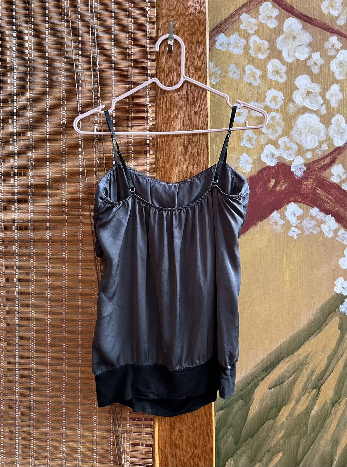 Vintage Y2K Fornarina Satin Cami Top Bow Detail Spaghetti Straps Size M / US 6-8 / IT 42-44 - 2 Thumbnail
