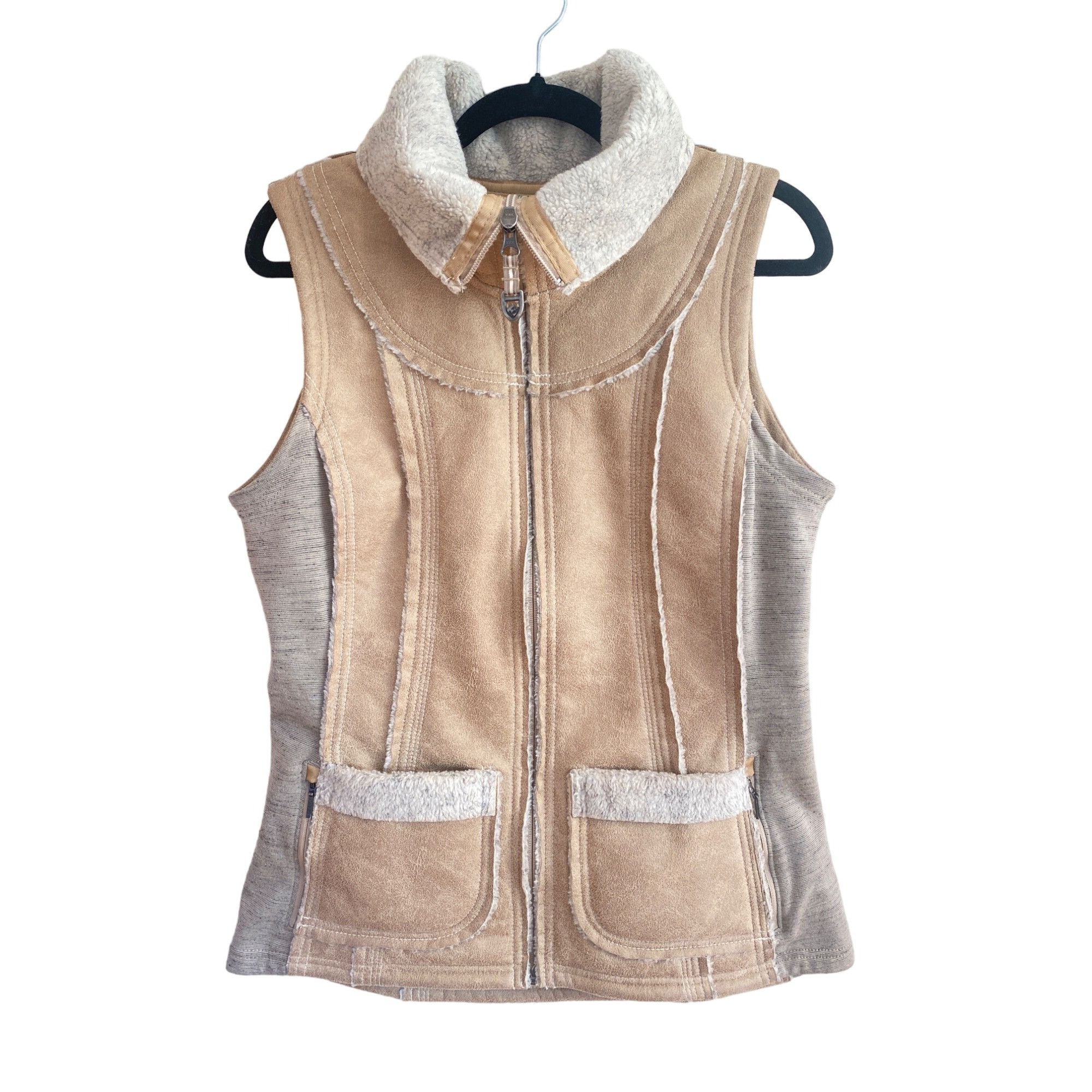 Kuhl NWT Kuhl Women's M Dani Sherpa Vest Italian Faux Leather She Size M / US 6-8 / IT 42-44 - 8 Thumbnail