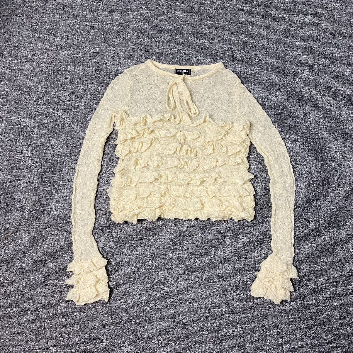 Chanel × Luxury Chanel - AW001 - Ruffles Knit Top | Grailed