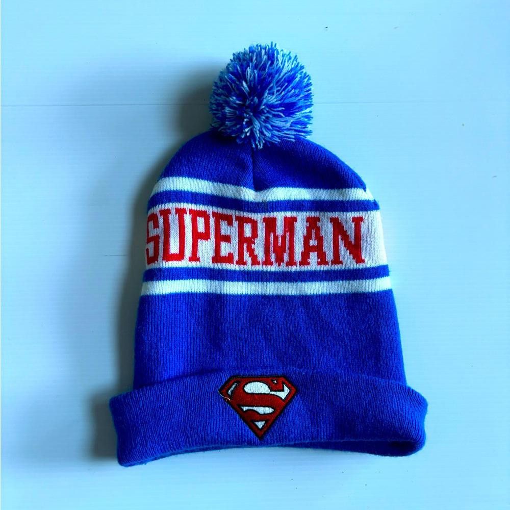 Designer Vintage superman winter hat Size ONE SIZE - 1 Thumbnail