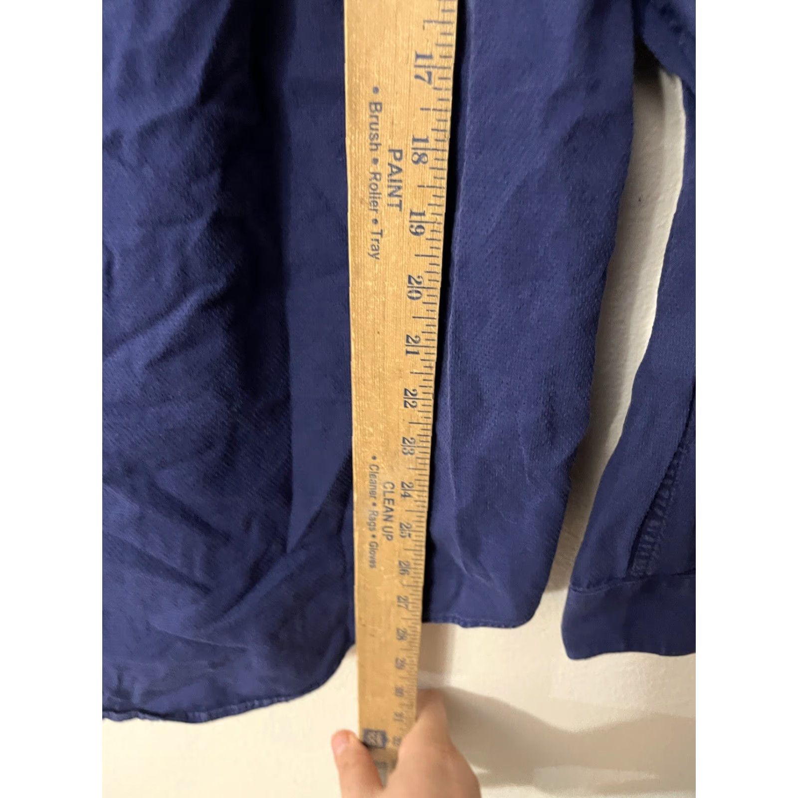 Calvin Klein VINTAGE CALVIN KLEIN Shirt Cotton Blue Solid Slim Fit Stretch 16 Large Size US L / EU 52-54 / 3 - 4 Thumbnail
