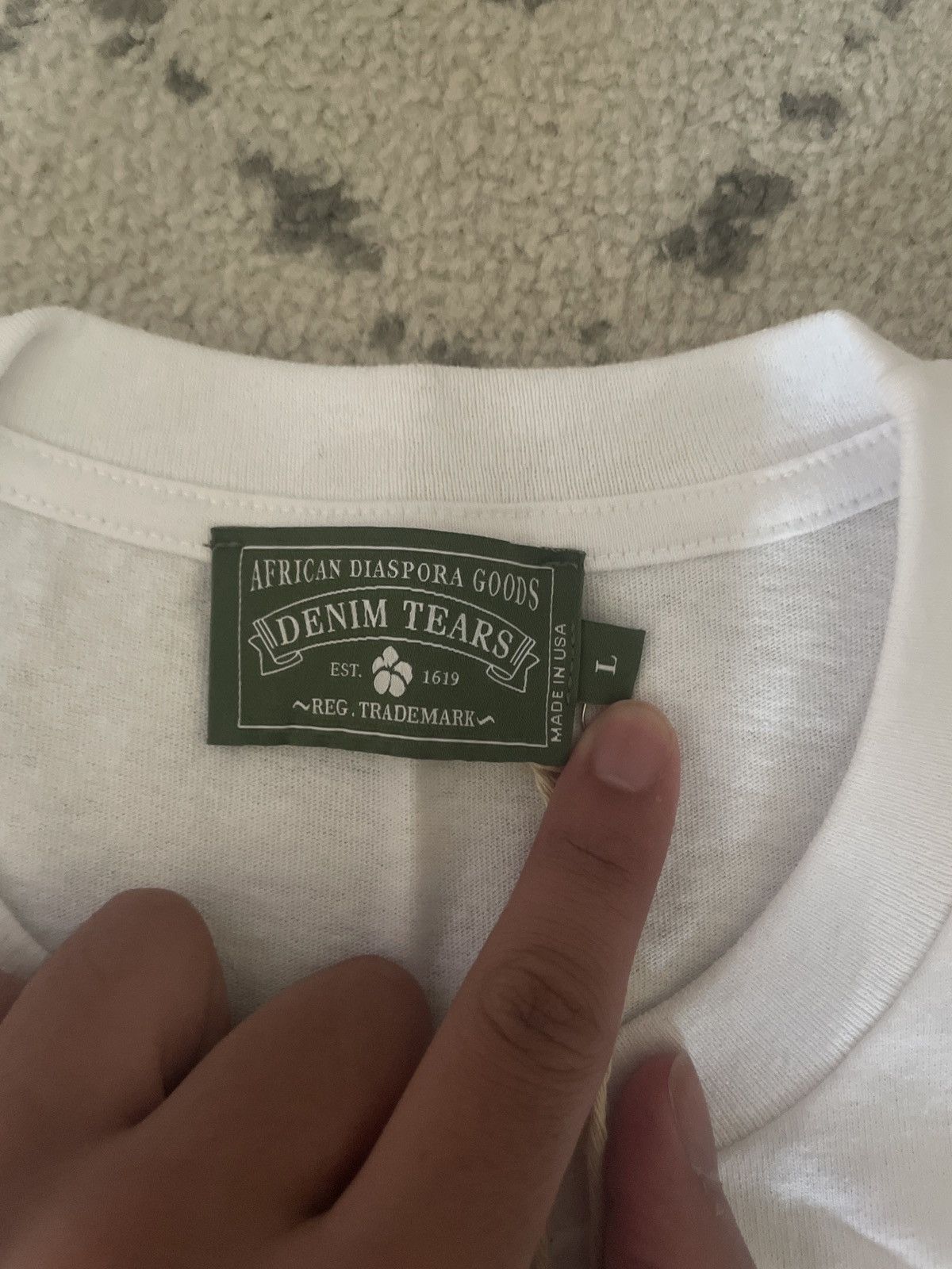 DENIM TEARS Denim Tears University Tee Size US L / EU 52-54 / 3 - 7 Thumbnail