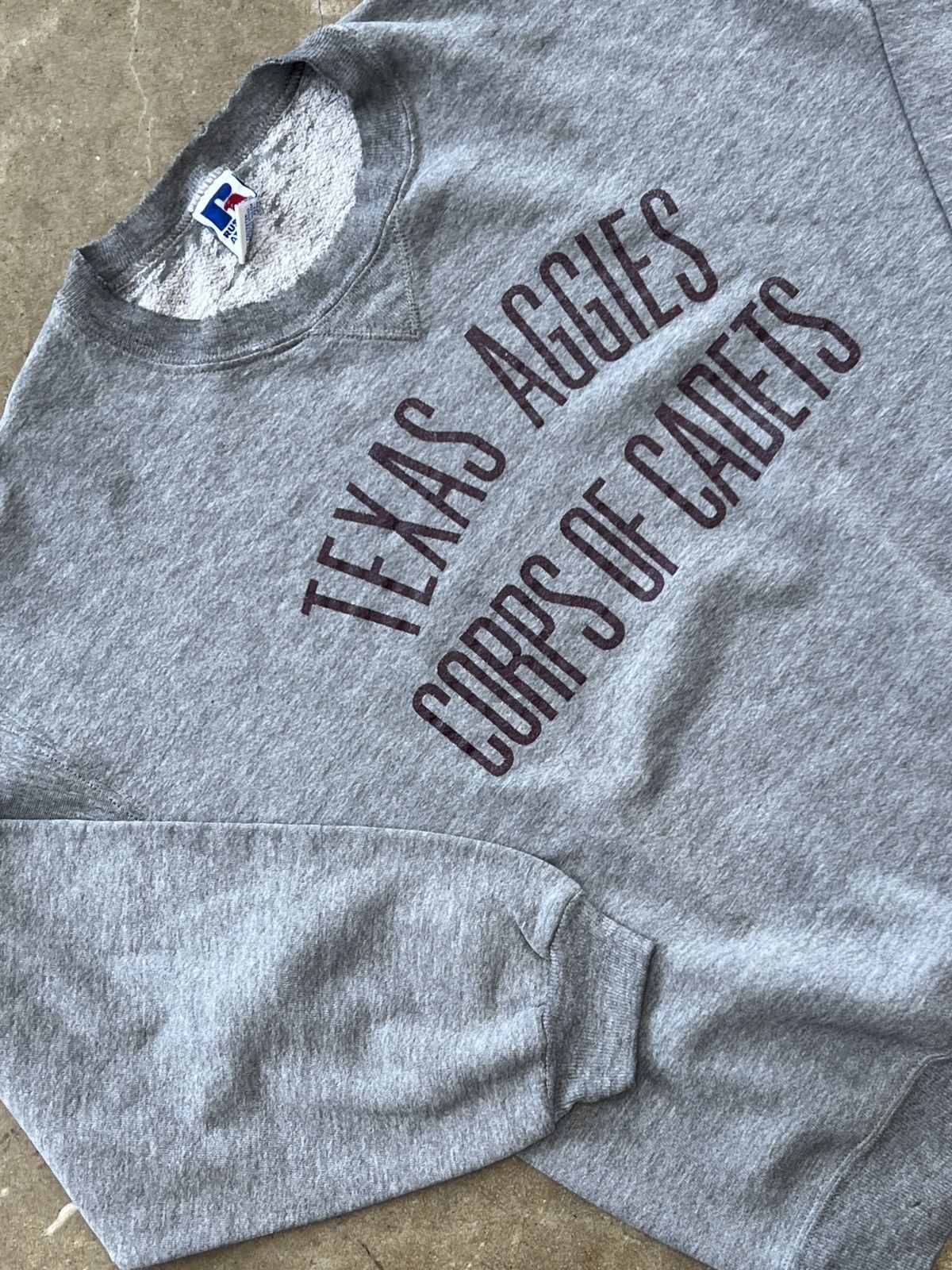 NCAA Vintage Russel Athletic Texas A&M Corps Cadet Crewneck Large Size US L / EU 52-54 / 3 - 1 Thumbnail