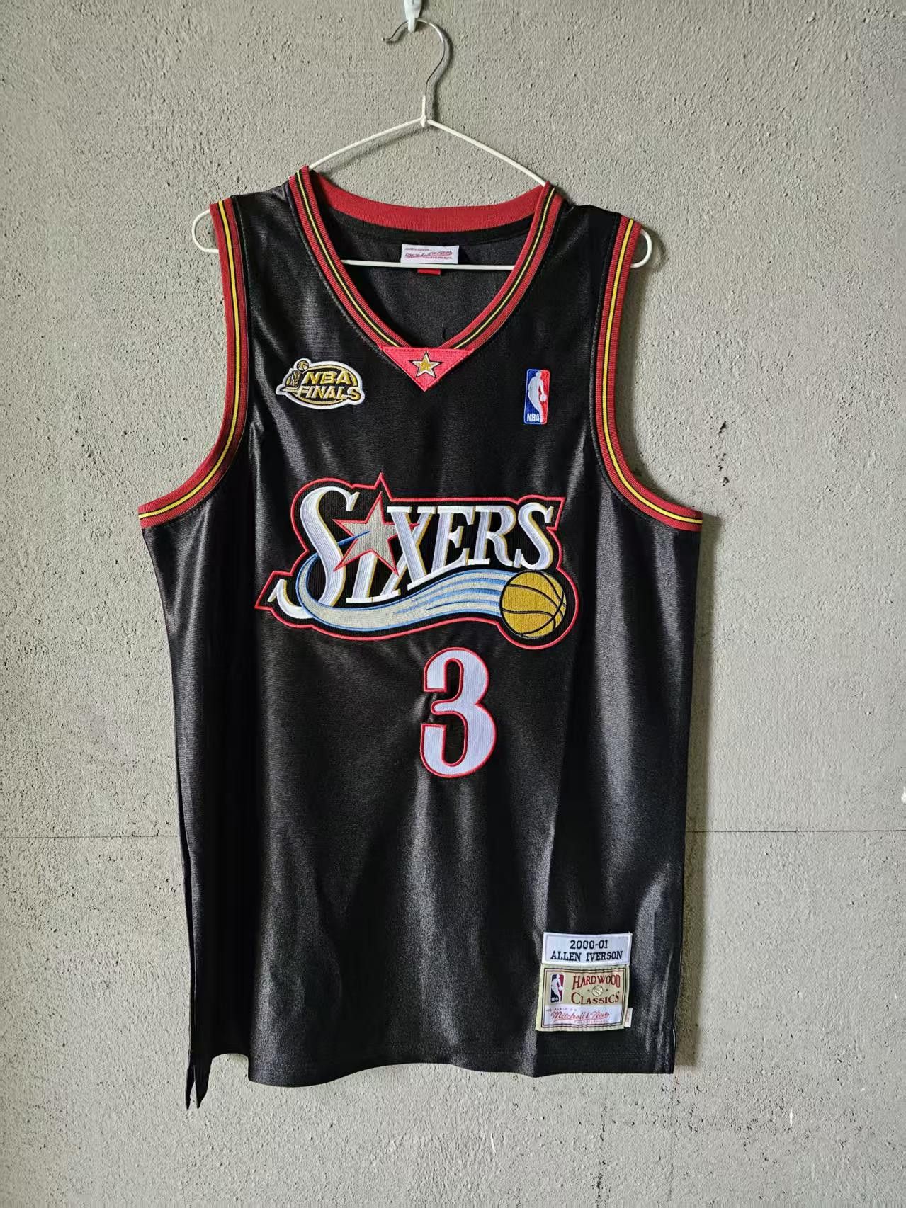 NBA Allen Iverson Jersey Philadelphia 76ers 3 Double Stitched Size US XL / EU 56 / 4 - 1 Thumbnail