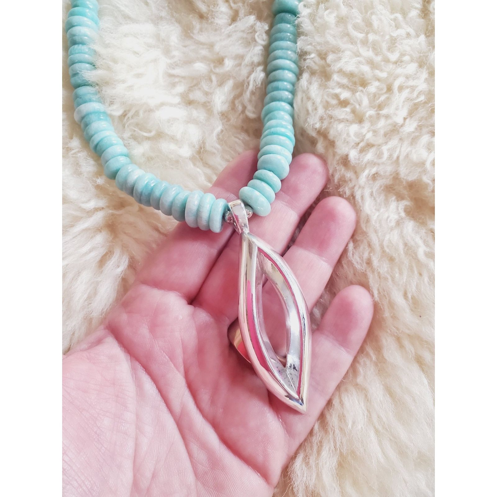 Jewelry Simon Sebbag Designs Amazonite Necklace 925 Sterling Silver Size ONE SIZE - 9 Thumbnail