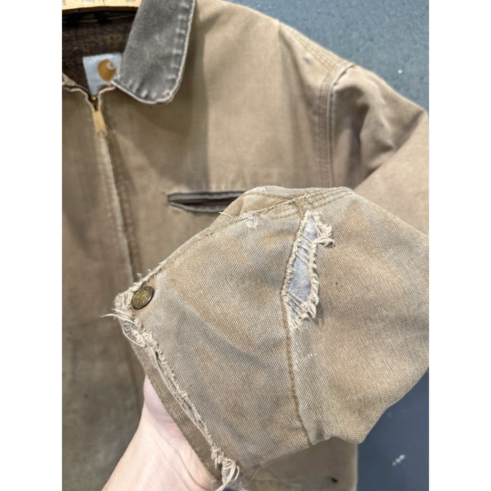 Carhartt VINTAGE Carhartt J97SDL Detroit Jacket 2XL Saddle Brown Blanket Lined Mens Size US XXL / EU 58 / 5 - 6 Thumbnail