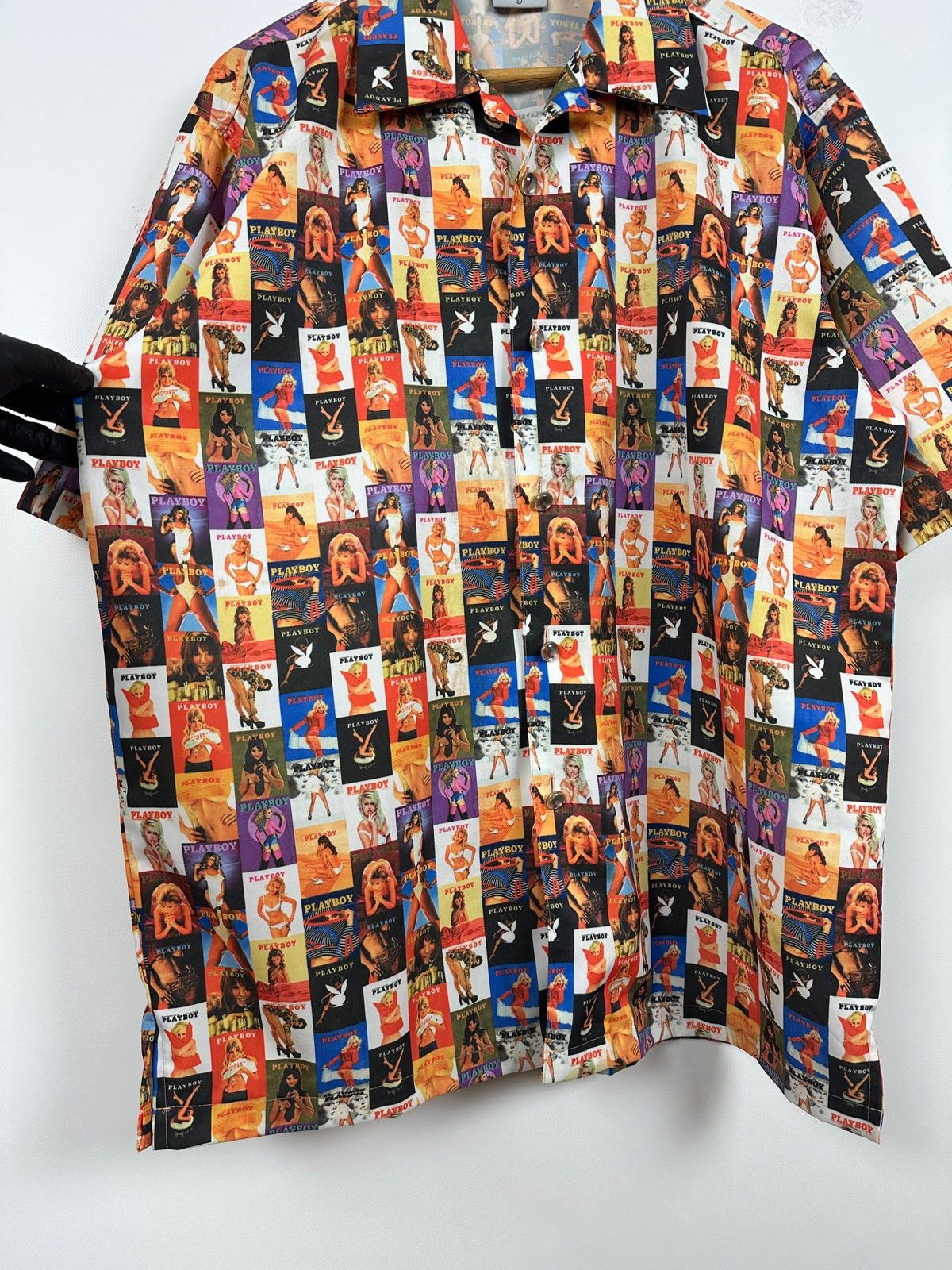 Playboy Vintage Playboy Magazine Cover All Over Print Button Shirt Size US L / EU 52-54 / 3 - 10 Thumbnail