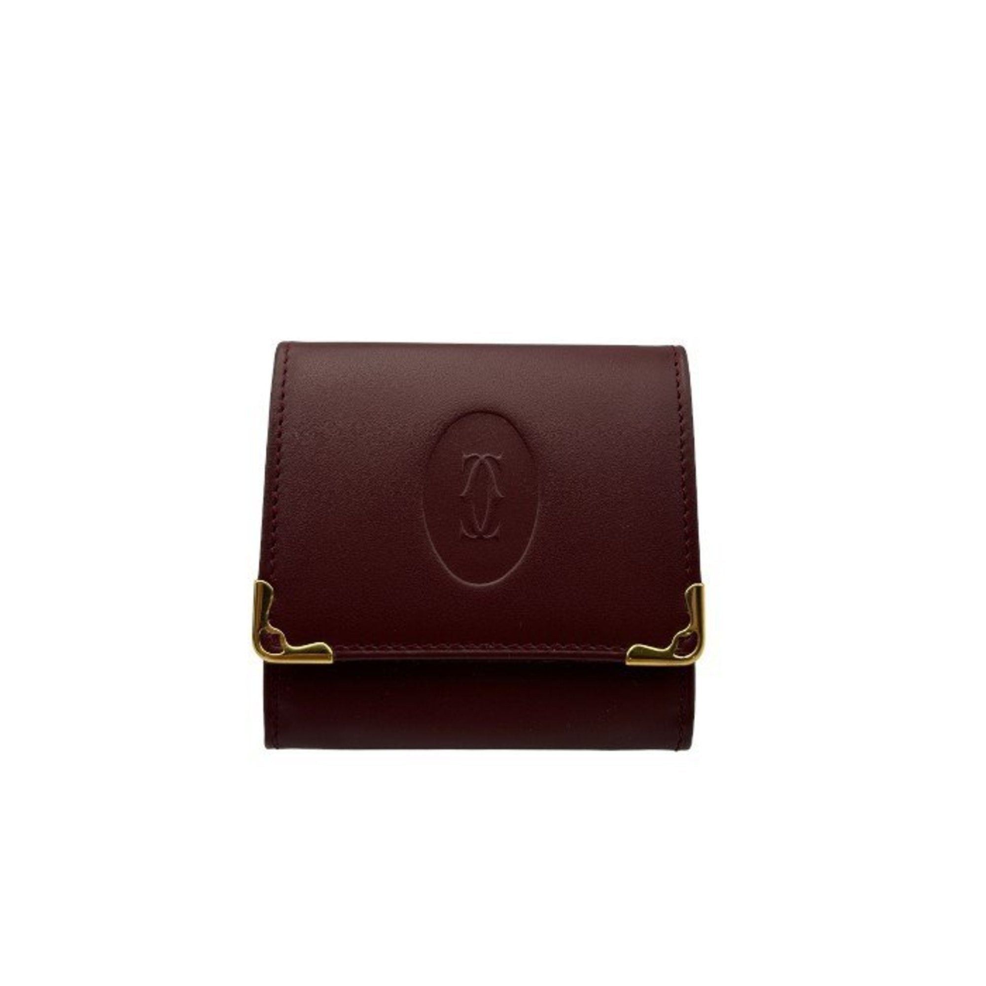 image of Cartier Must Line Wallet/coin Case in Red, Women's