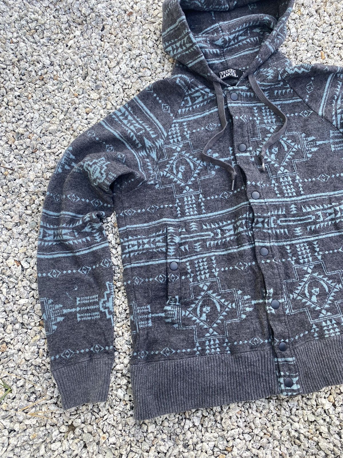 Hysteric Glamour Vintage Hysteric Glamour Navajo Design Hoodie Button Ups Size S / US 4 / IT 40 - 4 Thumbnail