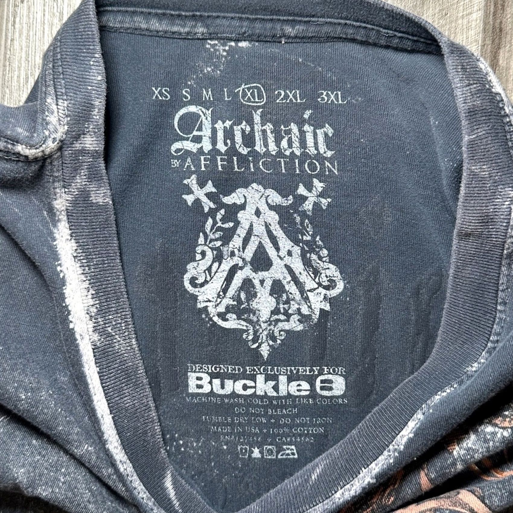 Affliction Affliction Archaic Atelier Newman Tee XL Men Black Size US XL / EU 56 / 4 - 6 Thumbnail