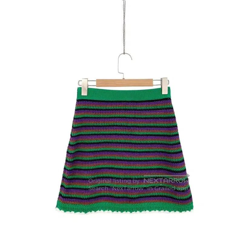 Miu Miu Miu Miu Multicolor Cotton Women's Skirt . Size 28" / US 6 / IT 42 - 1 Thumbnail