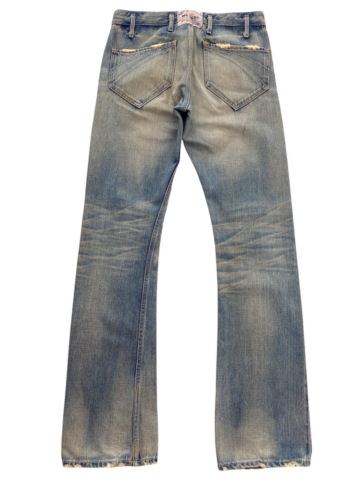 Mr. Olive Mr.Olive Distressed Acid Blue Wash Style Loose Jeans Size US 30 / EU 46 - 3 Thumbnail