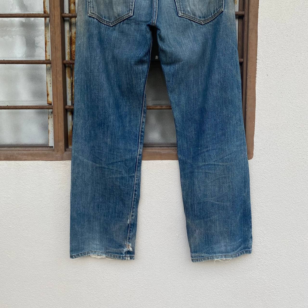 Evisu × Vintage RARE EVISU SMALL DAICOCK JAPAN SELVEDGED DISTRESSED BJ07-09 Size US 29 - 16 Thumbnail