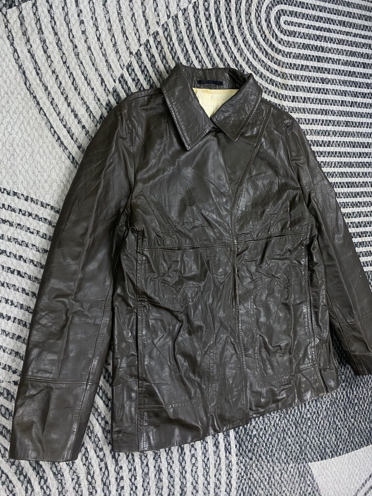 ABAHOUSE Vintage Abahouse Dark Brown Leather Jacket Size US S / EU 44-46 / 1 - 3 Thumbnail