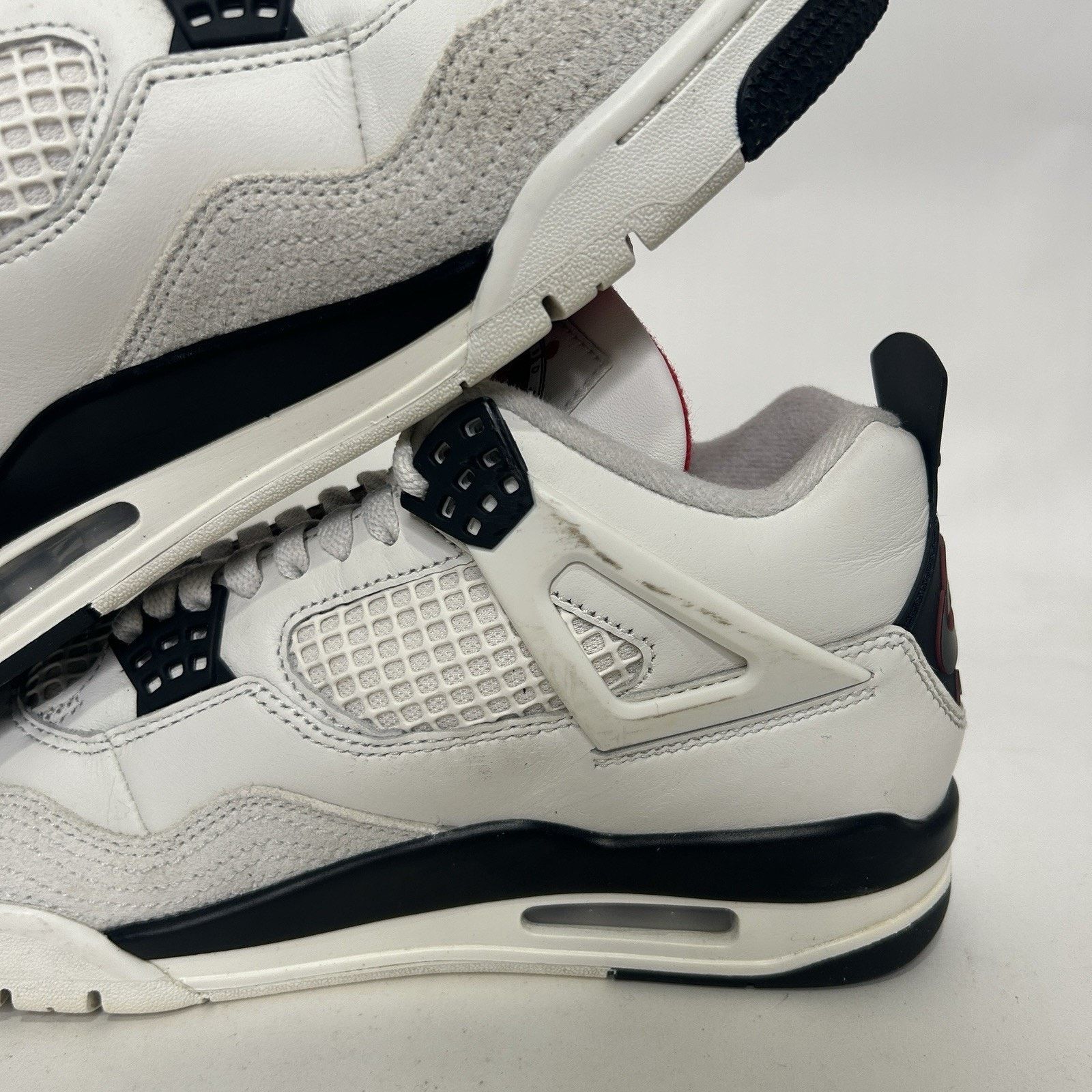 Jordan Brand Nike Air Jordan 4 Retro OG FC “Sail Black University Red” Size US 8 / EU 41 - 8 Thumbnail