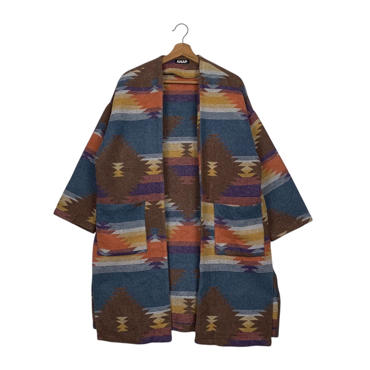 Japanese Brand Japanese Brand Anap Navajo Aztech Buttonless Coat Size M / US 6-8 / IT 42-44 - 1 Thumbnail