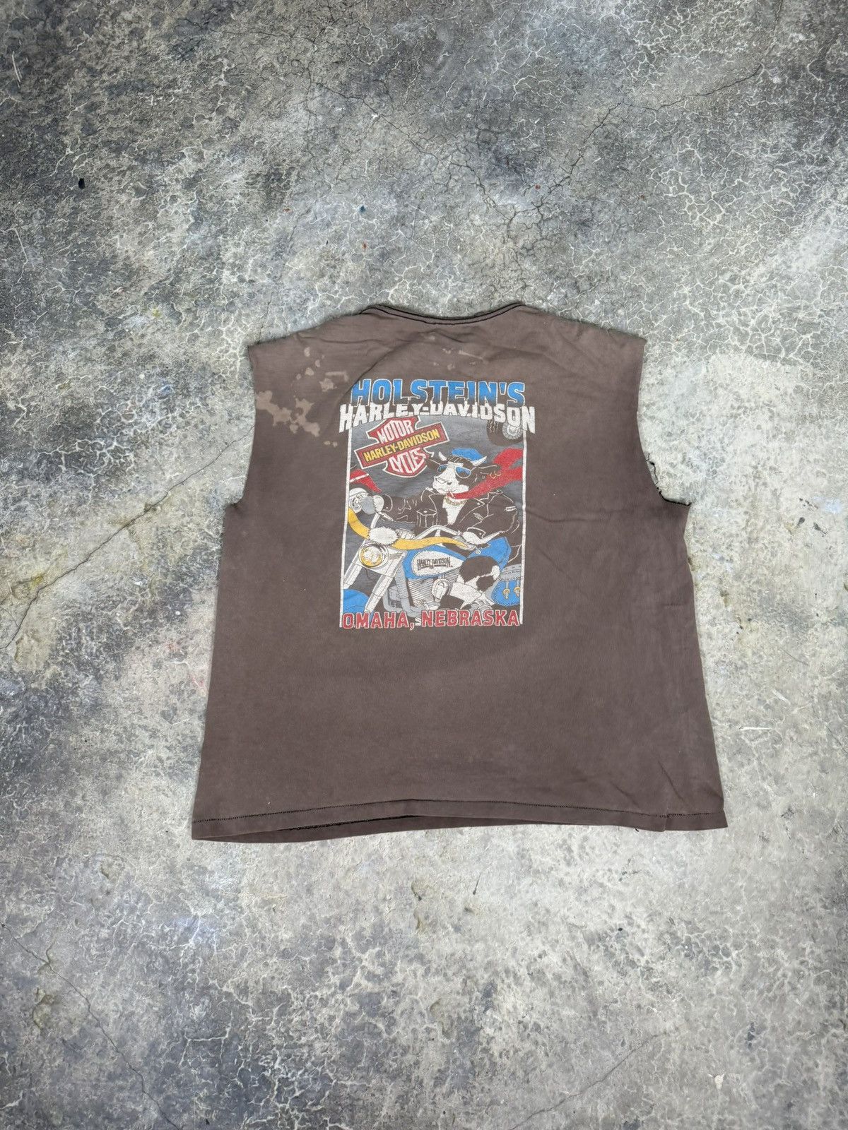 Harley Davidson Thrashed Harley 90s cutoff Size US XL / EU 56 / 4 - 3 Thumbnail