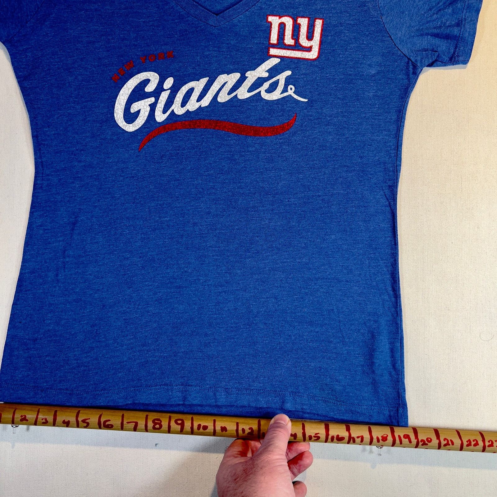 NFL NFL Team Apparel Womans L NY Giants Blue Short Sleeve TShirt Size L / US 10 / IT 46 - 10 Thumbnail