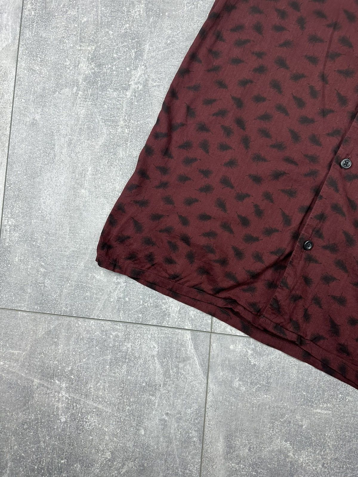 Allsaints Allsaints Burgundy Havre SS Shirt Button Up Size US XS / EU 42 / 0 - 3 Thumbnail