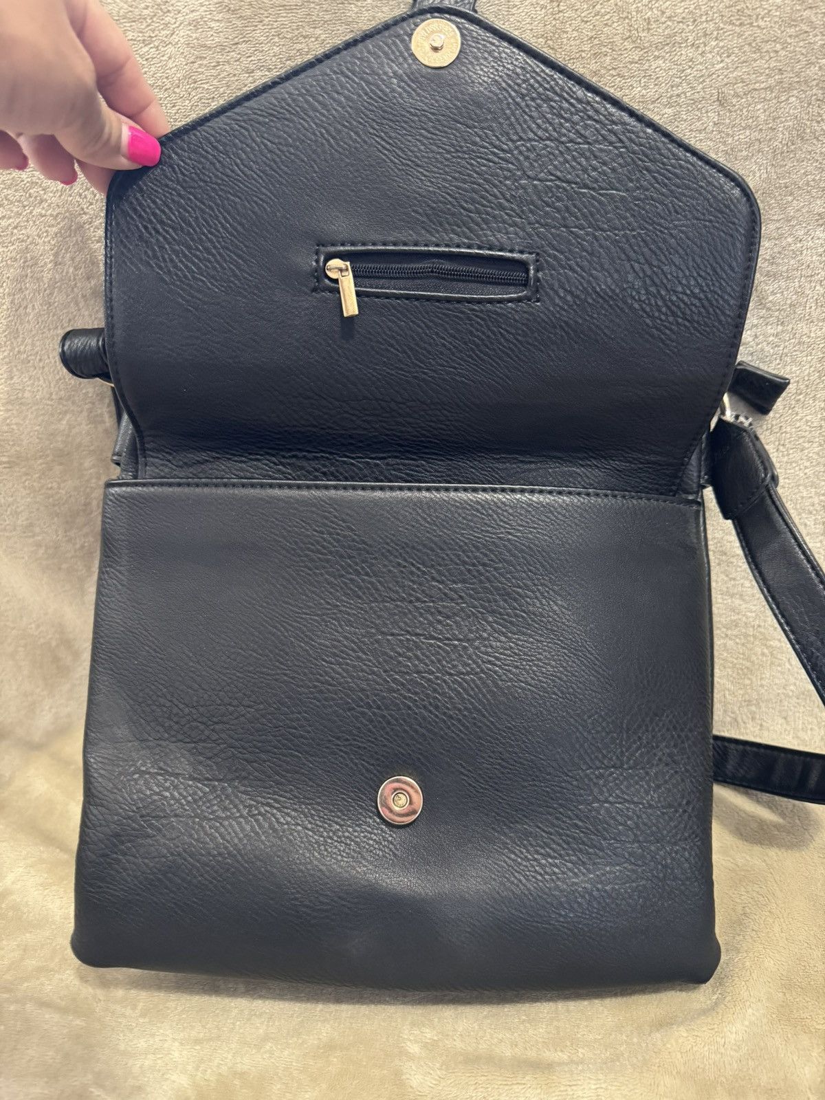 Michael Kors Michael Kors Women’s black leather shoulder cross body bag Size ONE SIZE - 3 Thumbnail