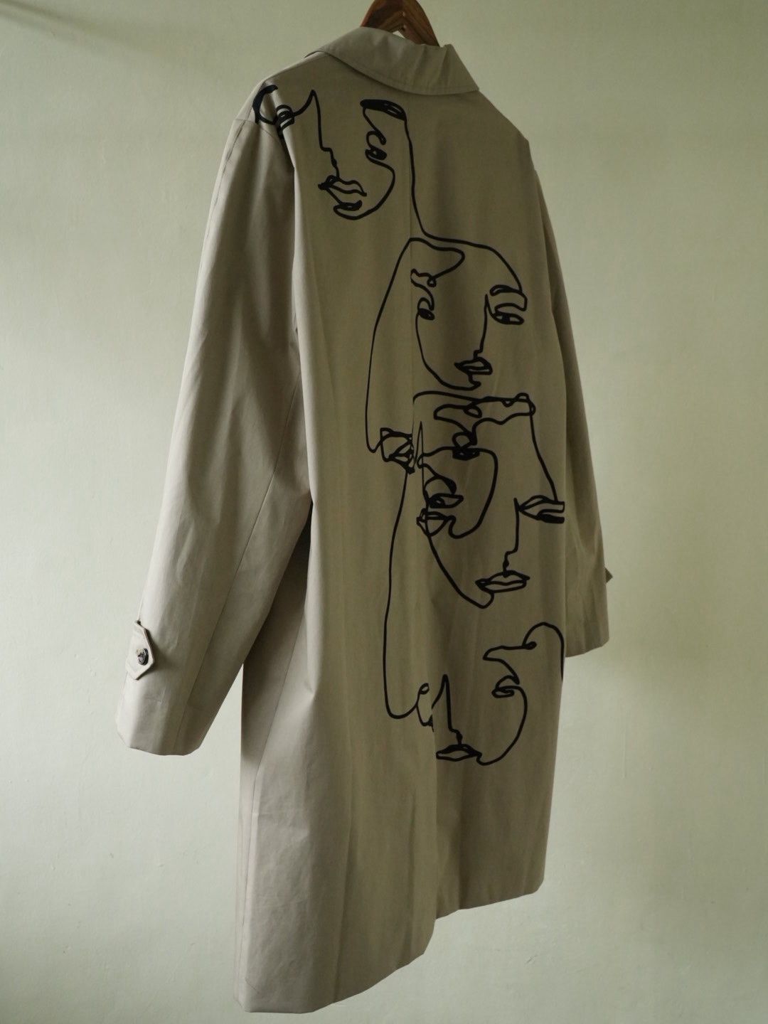 Celine Celine Printed Cotton-Gabardine Trench Coat In Neutrals Size US M / EU 48-50 / 2 - 7 Thumbnail