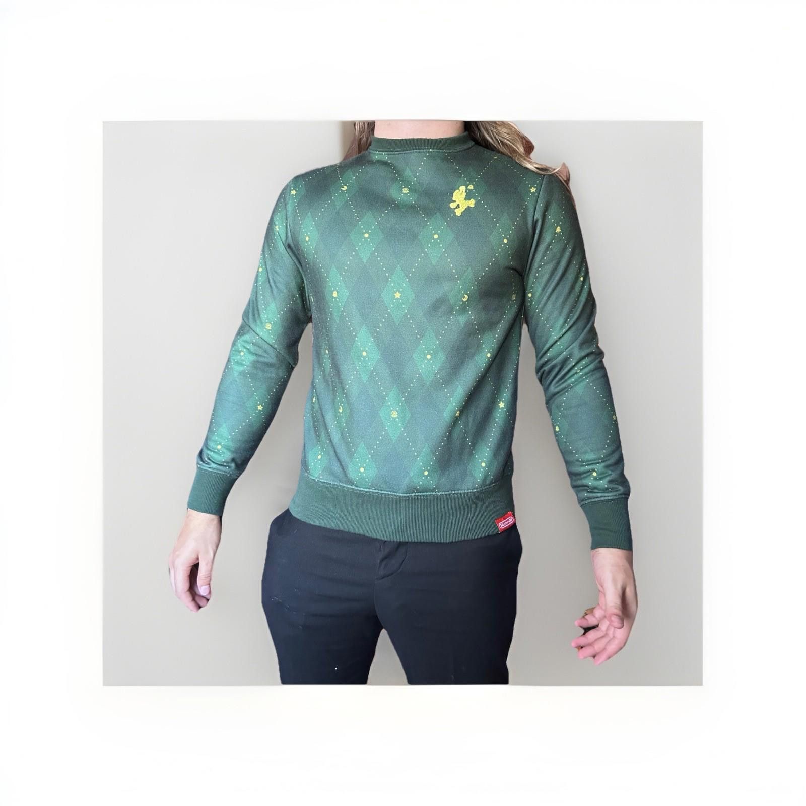 Nintendo Nintendo Official Seal Green Luigi Long Sleeve Sweatshirt S Size US S / EU 44-46 / 1 - 1 Thumbnail