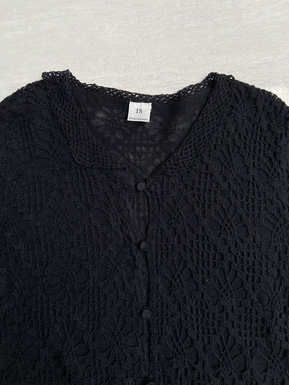 Issey Miyake IS SUNAO KUWAHARA Iseey Miyake Black Cardigan Size US XS / EU 42 / 0 - 3 Thumbnail
