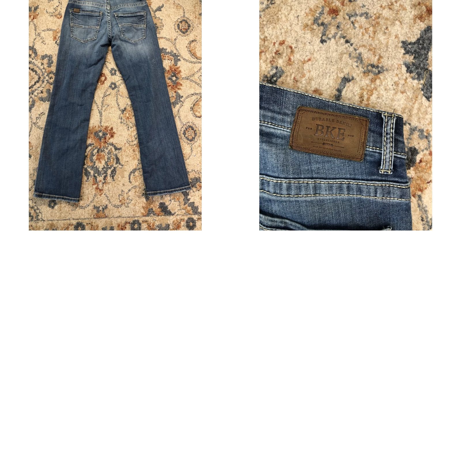 BKE BKE Aiden Jeans Mens 28x30 Blue Medium Wash Regular Straight Denim Pants Casual Pants Size US 28 / EU 44 - 9 Thumbnail