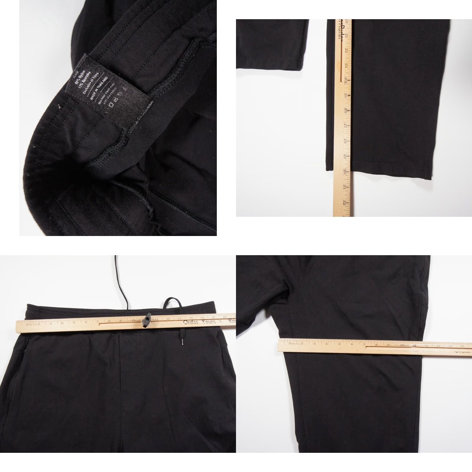 Vintage Public Rec Pants Jogger Mens 36 Black Athleisure Pockets Casual Tapered Inseam 30" Regular Nylon Spandex Logo мужской Size US 36 / EU 52 - 8 Thumbnail