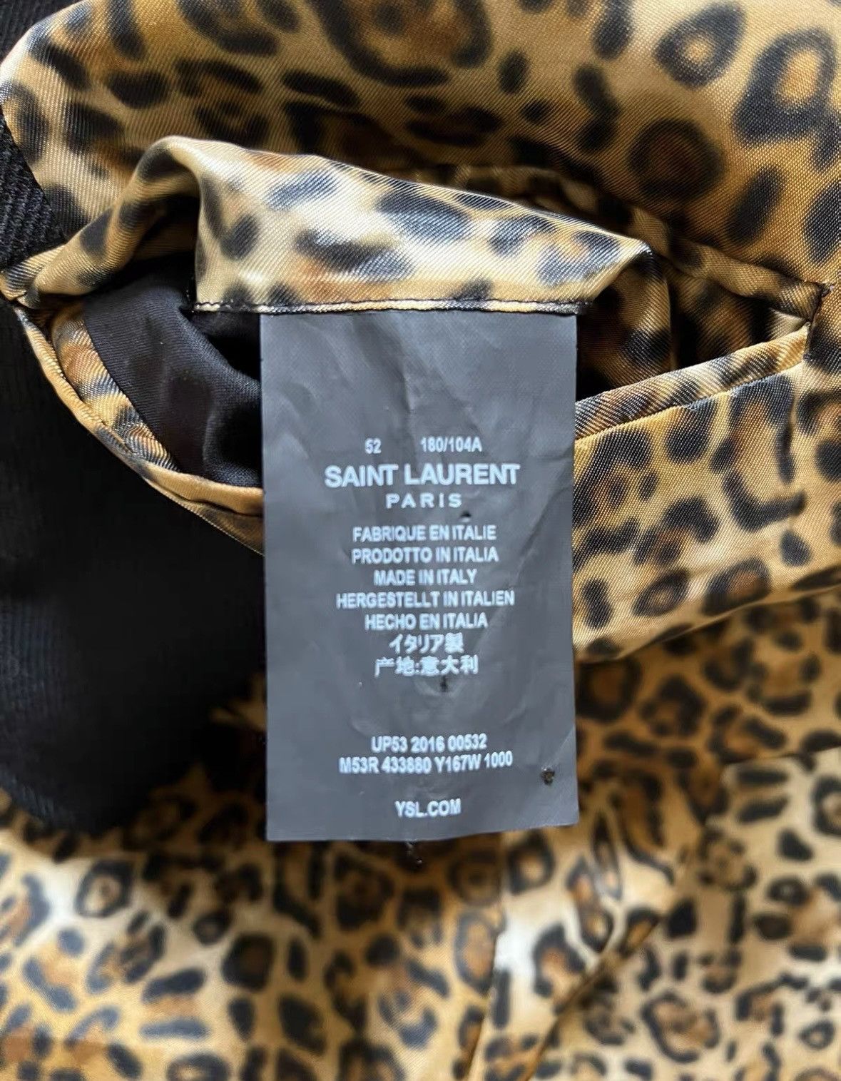 Saint Laurent Paris Saint Laurent Paris coat hedi wxx Size US L / EU 52-54 / 3 - 4 Thumbnail