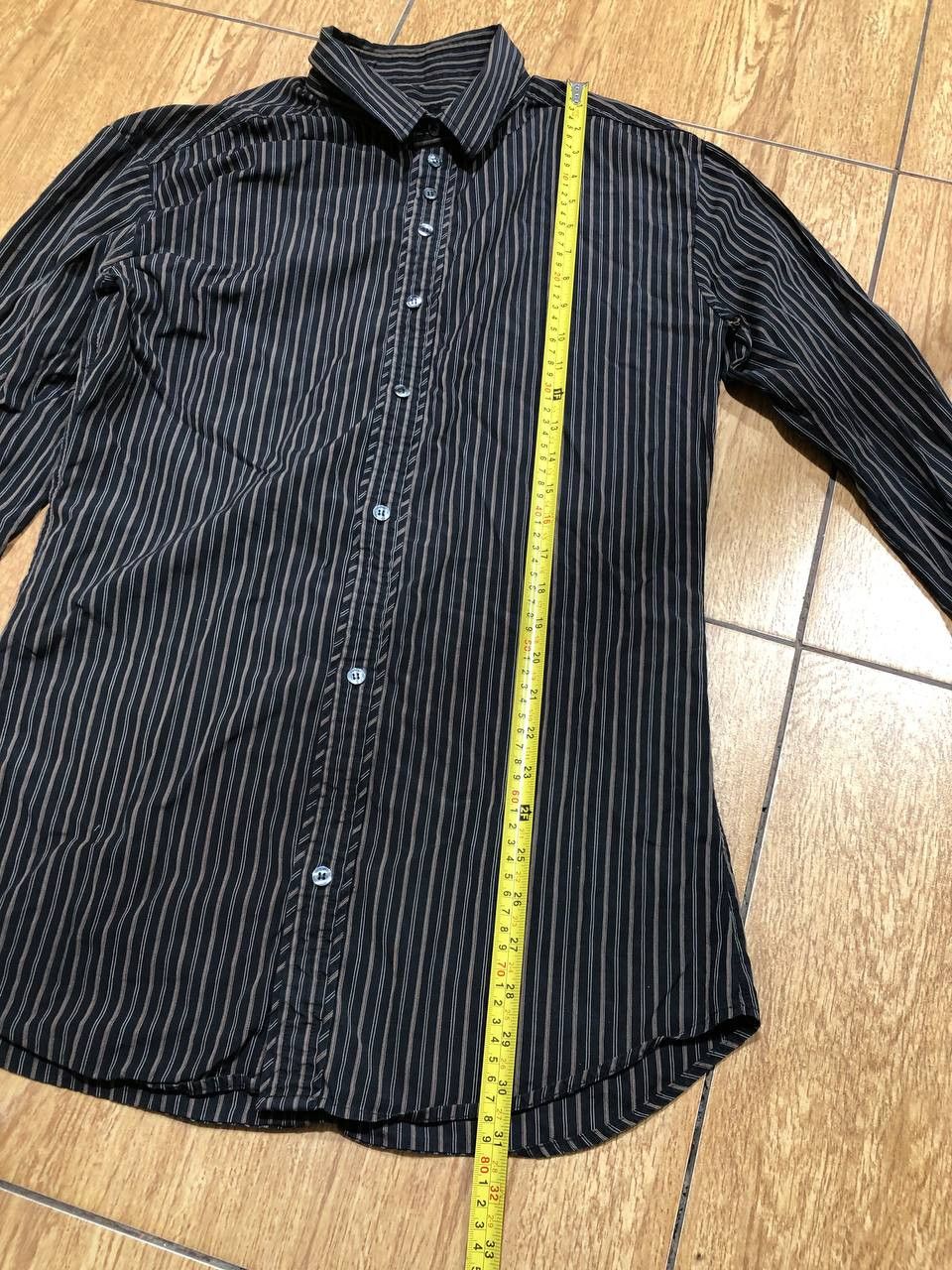 Dolce & Gabbana DOLCE GABBANA Stripe Fit Stretch Long Sleeve Button Up Size US M / EU 48-50 / 2 - 6 Thumbnail